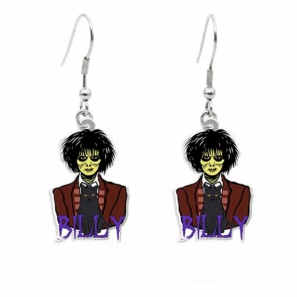 Hocus Pocus Billy Zombie Witch‎ Acrylic Halloween Earrings